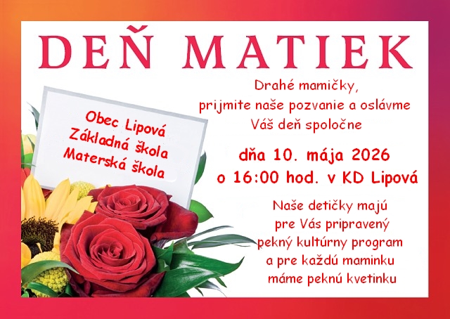 Pozvánka na&nbsp;Deň matiek 2026