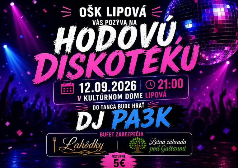 Hodová diskotéka 2026
