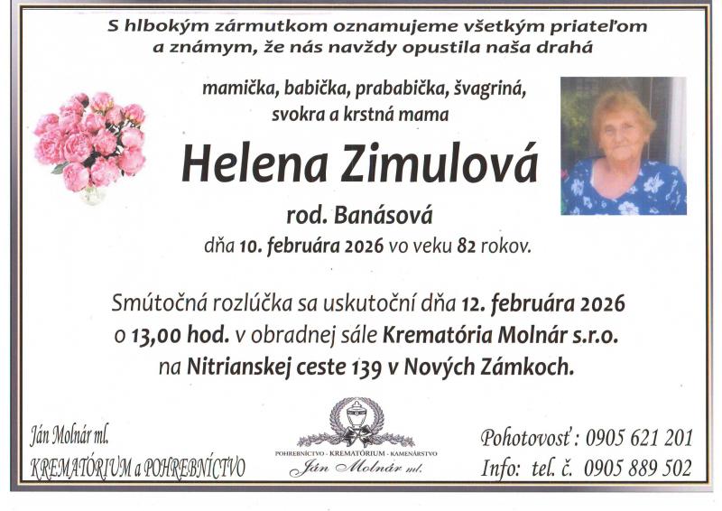 Parte - Helena Zimulová