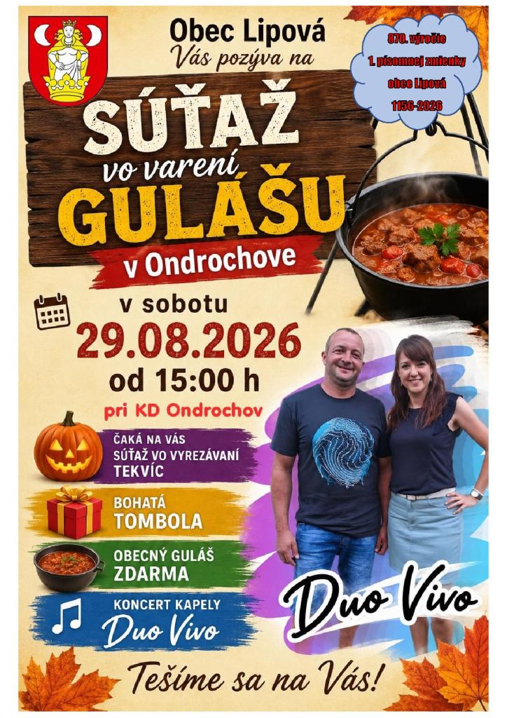Pozvánka na guláš - Ondrochov 2026